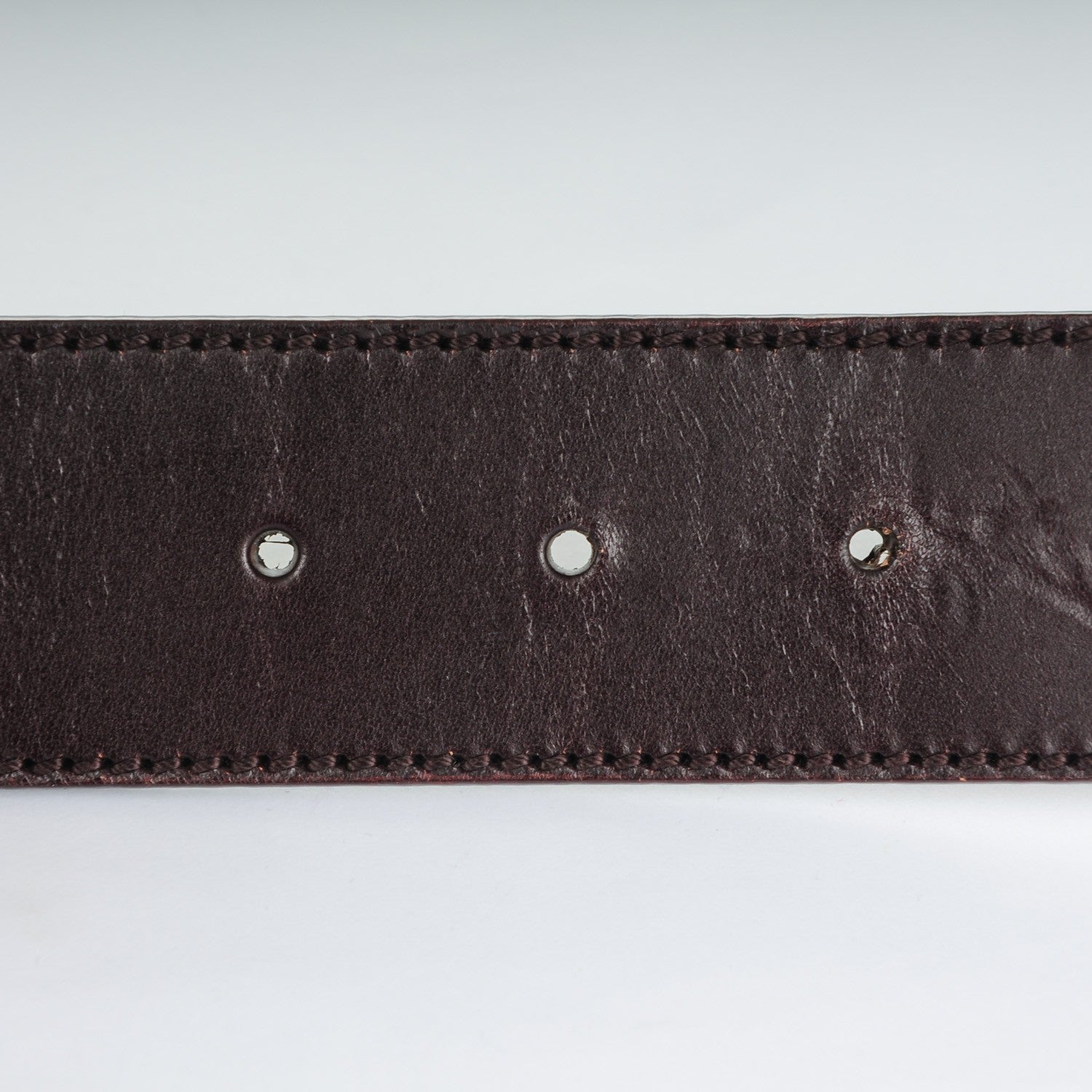 Gucci Calfskin Interlocking G Belt 85 34 Dark Brown 5 of 6
