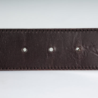 Gucci Calfskin Interlocking G Belt 85 34 Dark Brown 5 of 6