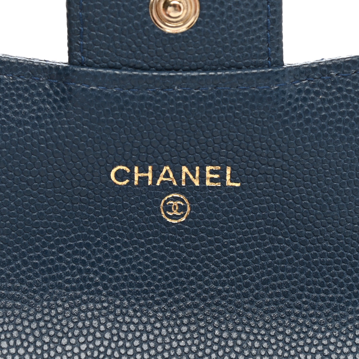 Chanel Caviar Quilted Flap Card Holder Navy Blue 6 of 8
