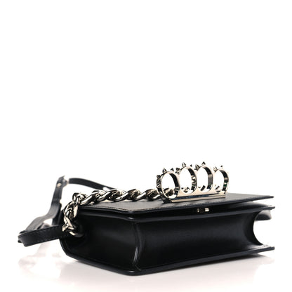 Alexander McQueen Nappa Skull Four Ring Knuckle Crossbody Bag Black 4 of 8