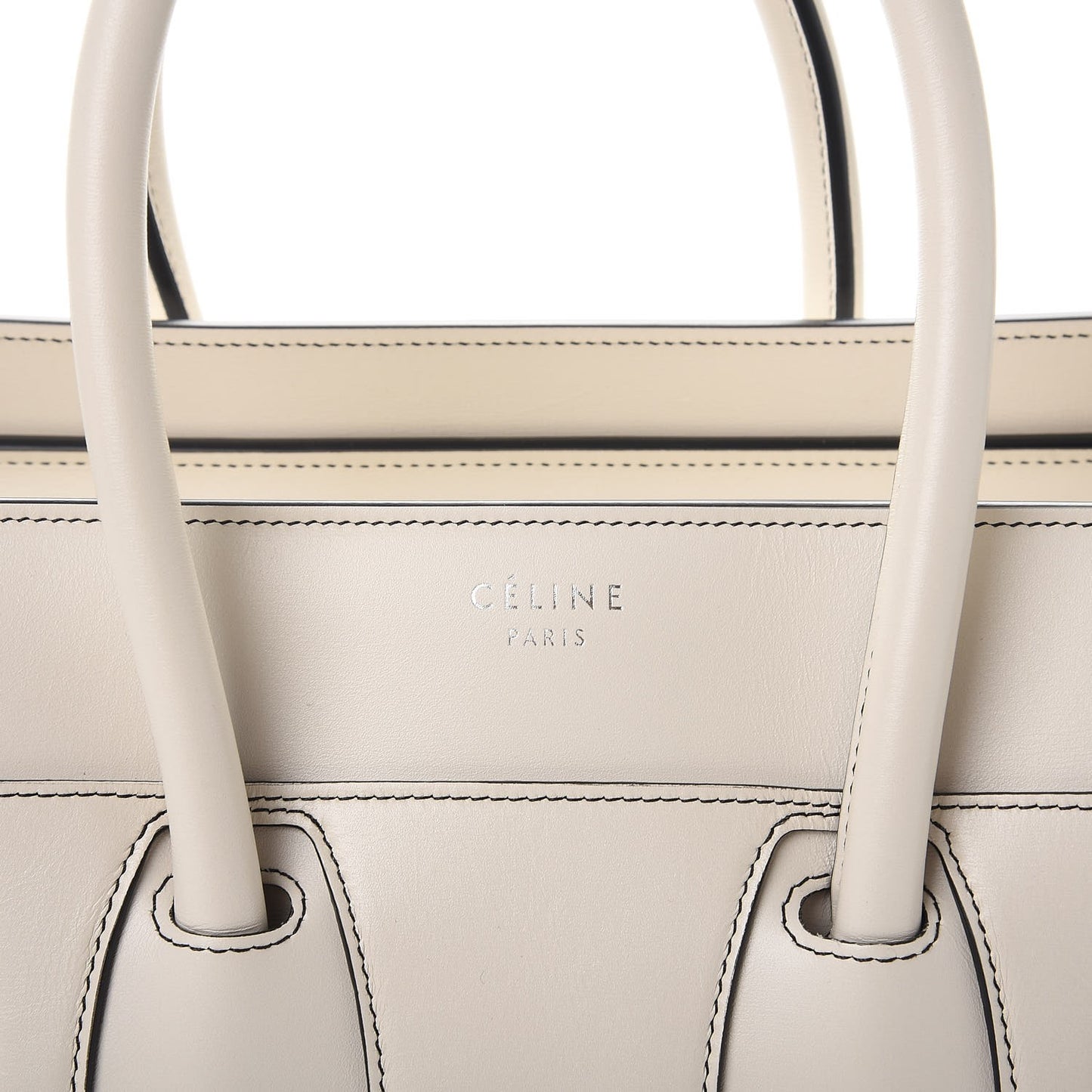 Satin Calfskin Micro Debossed Luggage White