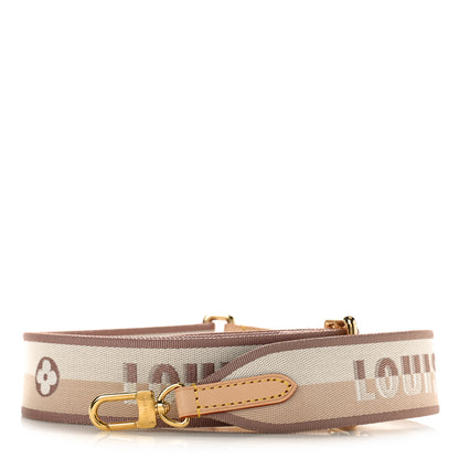 Louis Vuitton Jacquard Neverfull BB Shoulder Strap Beige Brown 1 of 3