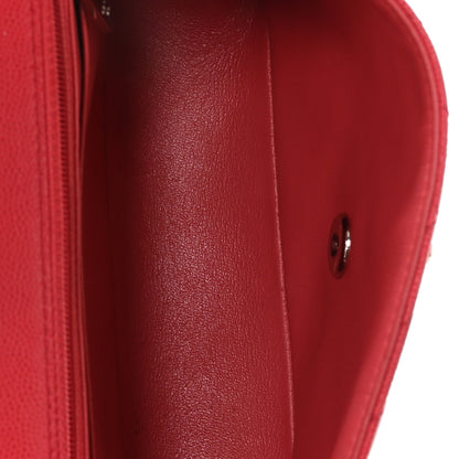 Chanel Caviar Chevron Quilted Mini Rectangular Flap Dark Pink 5 of 10