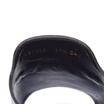 Gucci Malaga Kid Horsebit Slide Sandals 37.5 Black 8 of 8