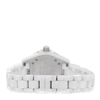 Chanel Stainless Steel Ceramic 33mm J12 Quartz Watch White 3 of 4