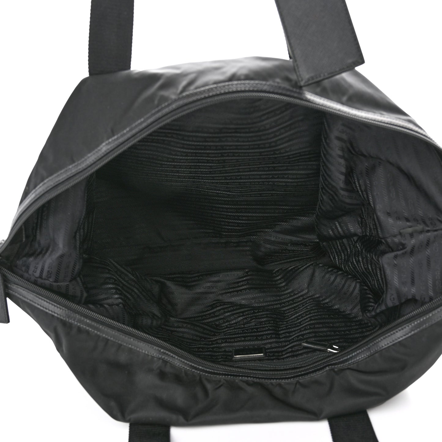 Tessuto Nylon Saffiano Carry On Travel Bag Black