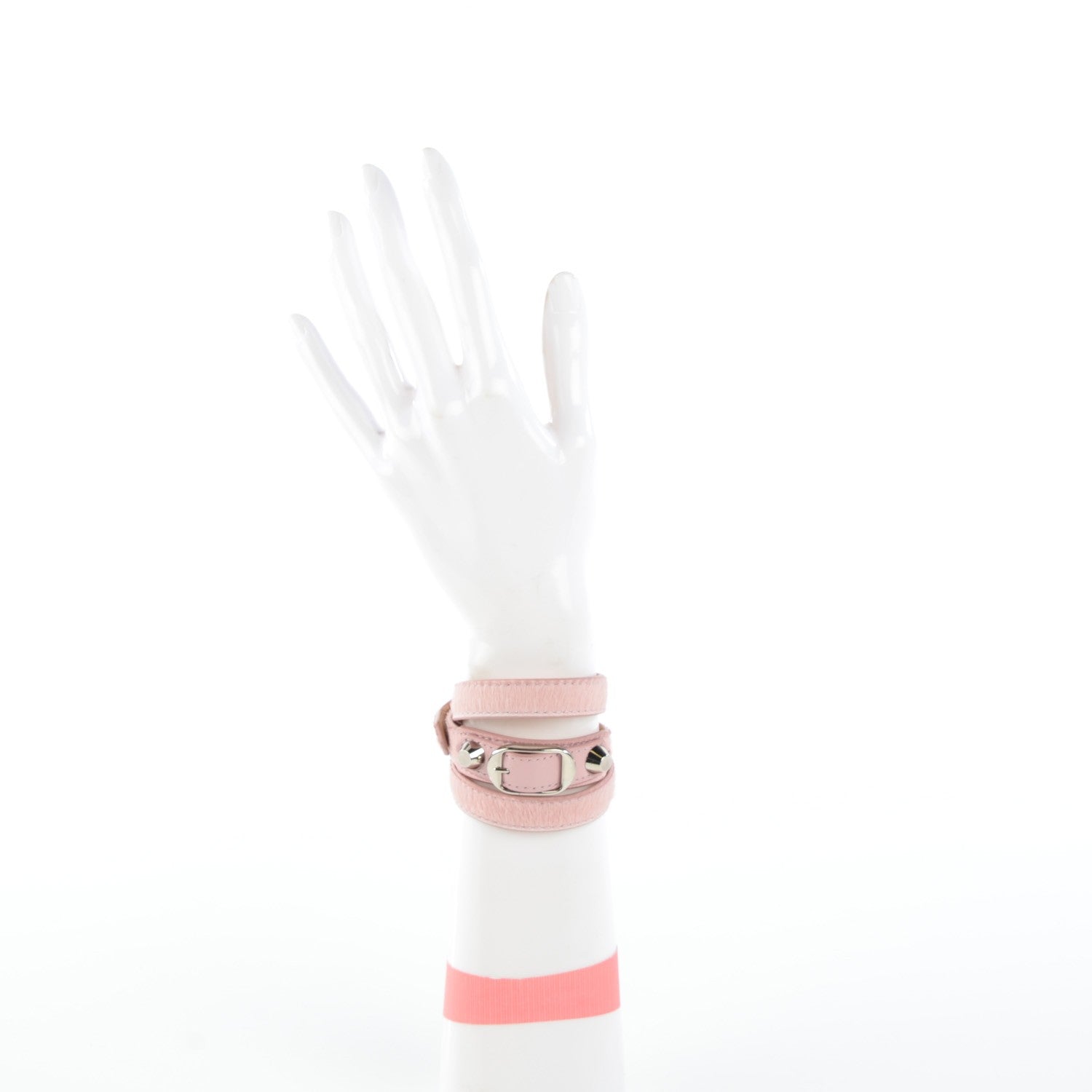 Balenciaga Agneau Arena Classic Hardware Double Tour Bracelet 2 of 6