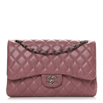 Chanel Caviar Quilted Jumbo Double Flap Light Purple 1 of 20