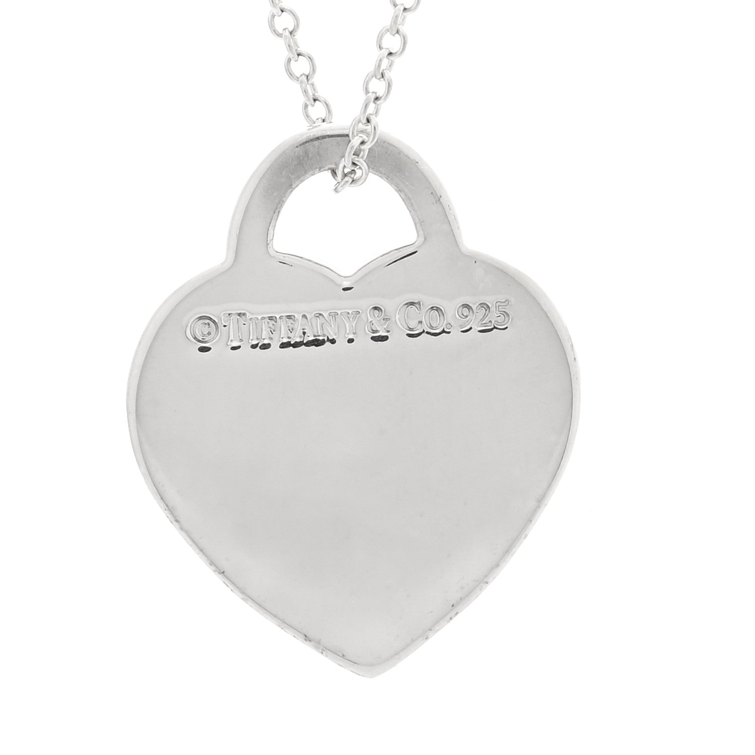Tiffany Sterling Silver Small Return To Tiffany Heart Pendant Necklace 4 of 4