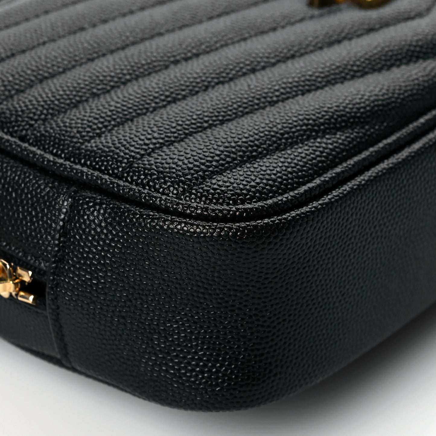 Grain De Poudre Matelasse Monogram Mini Lou Camera Bag Black