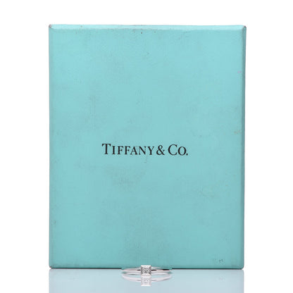 Tiffany Platinum Diamond .15ct Bezet Ring 50 5.25 5 of 5