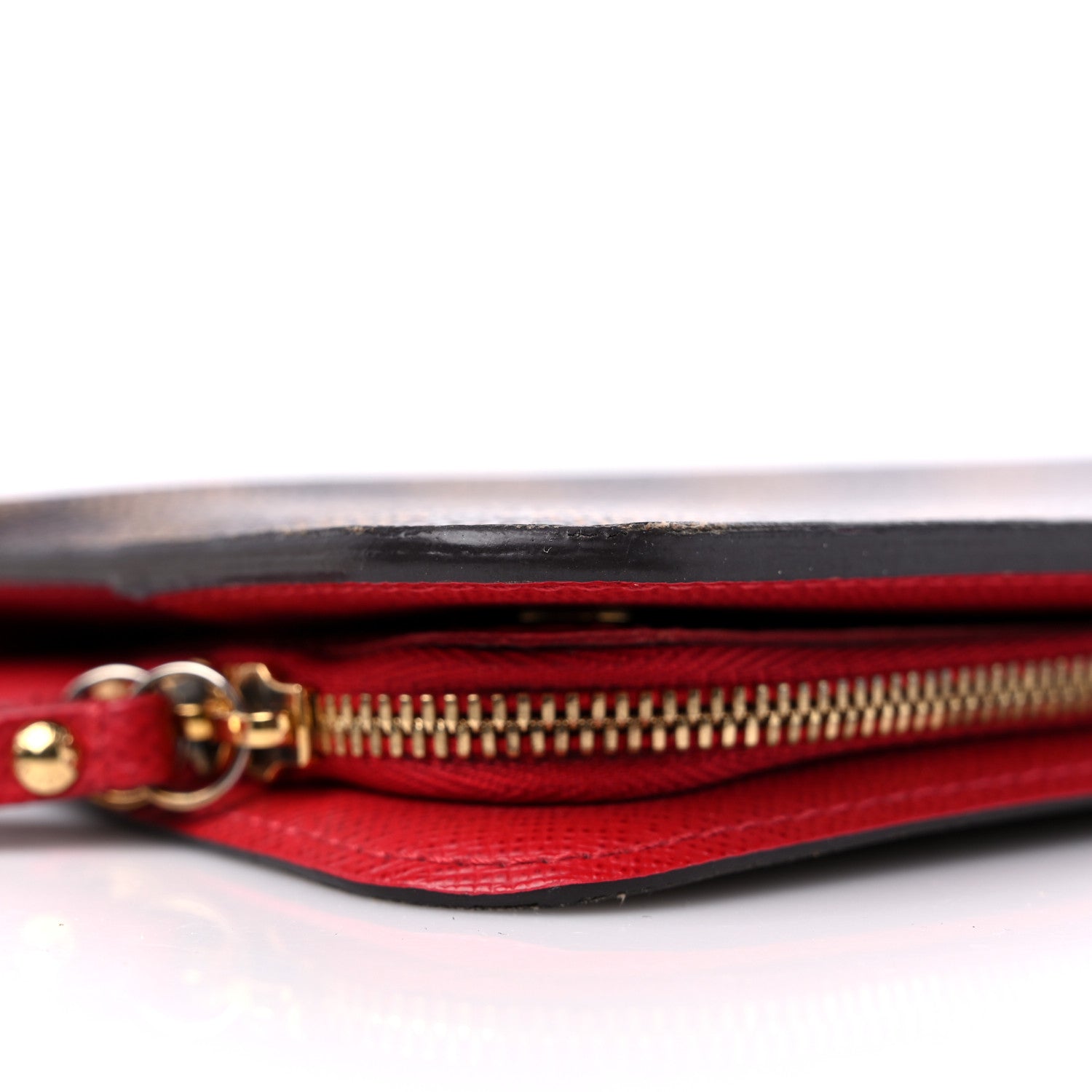 Louis Vuitton Damier Ebene Insolite Wallet Rouge 9 of 15