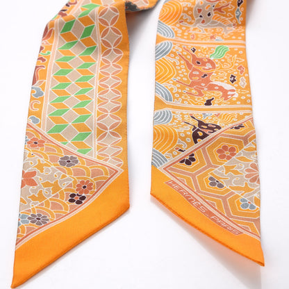 Hermes Silk Collections Imperiales Twilly Bouton D'Or Miel Vert 4 of 4