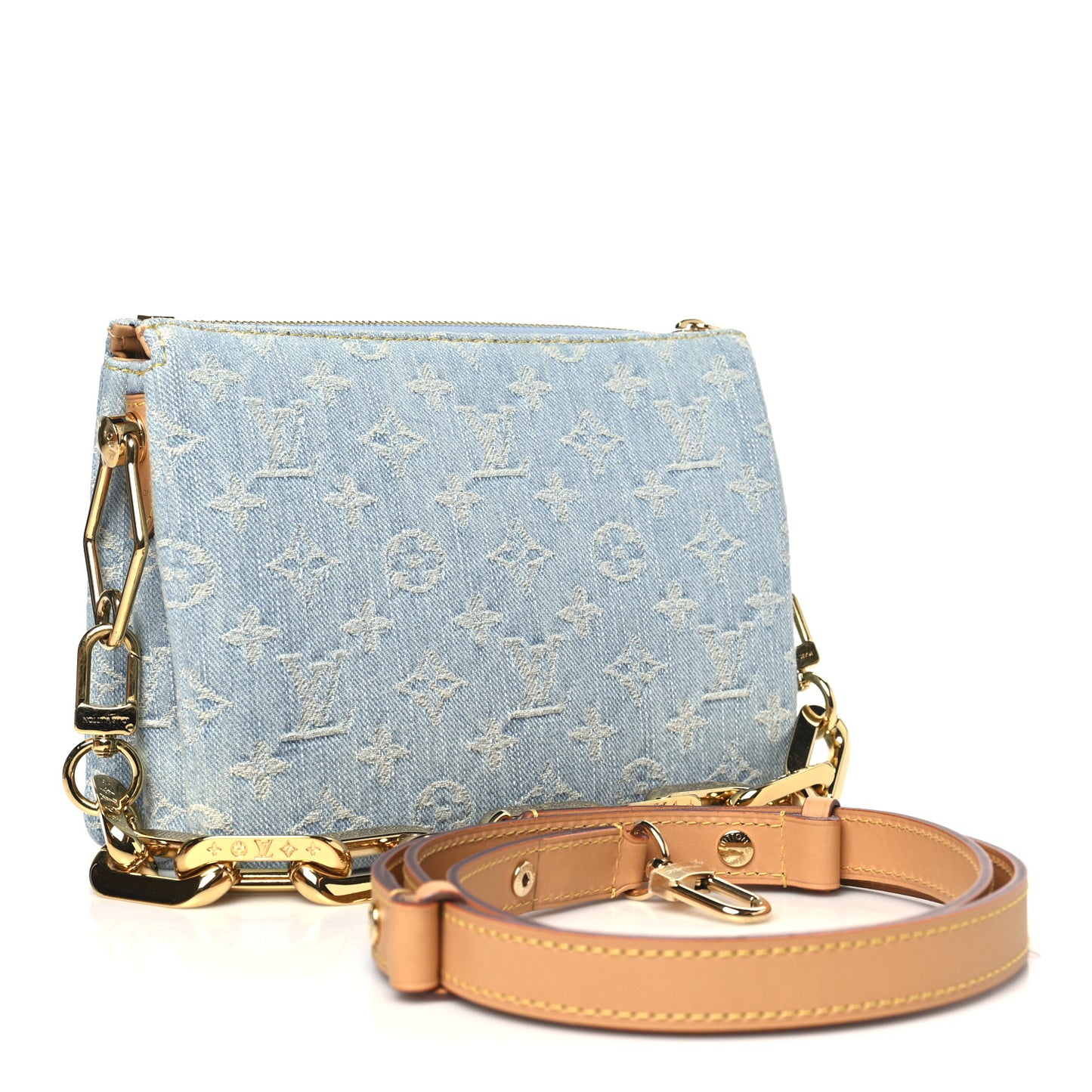 Monogram Denim Coussin BB Sky Blue