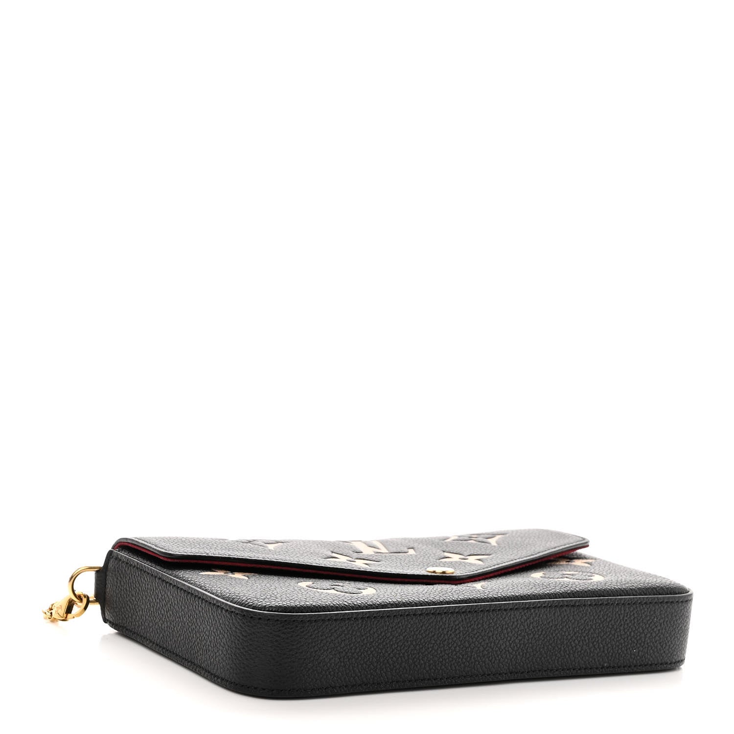 Louis Vuitton Empreinte Monogram Giant Felicie Pochette Black Beige 5 of 10