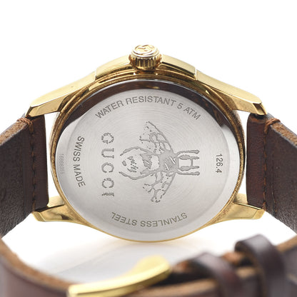 Gucci Stainless Steel Calfskin 38mm Le Marché Des Merveilles Bee Quartz Watch 6 of 8