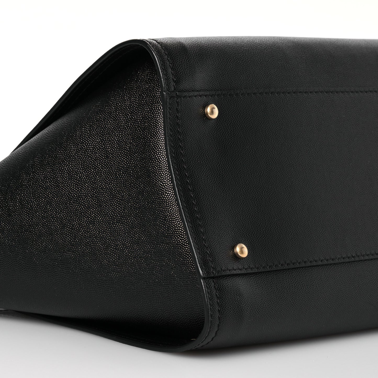 Caviar Medium Studded Deauville Tote Black