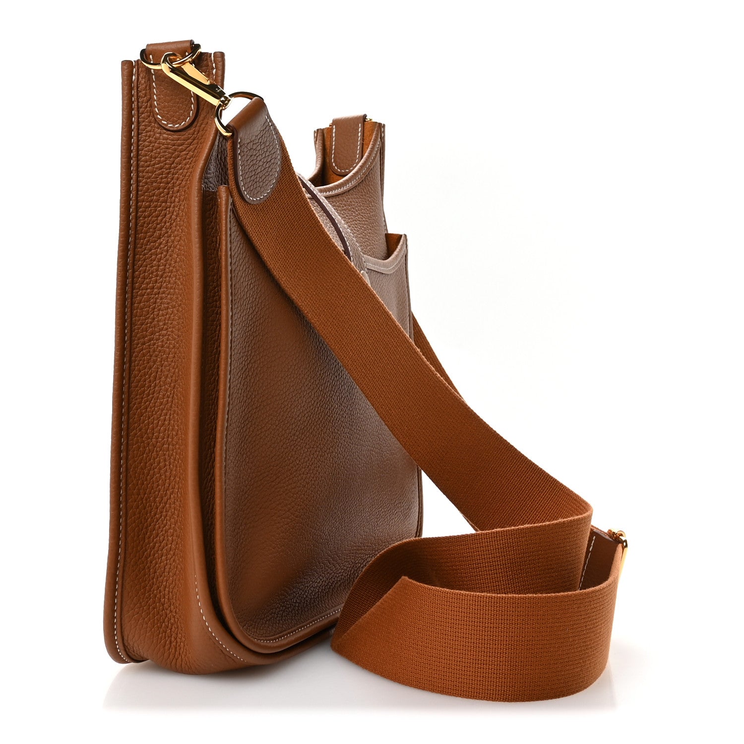 Hermes Taurillon Clemence Evelyne III PM Gold 3 of 11