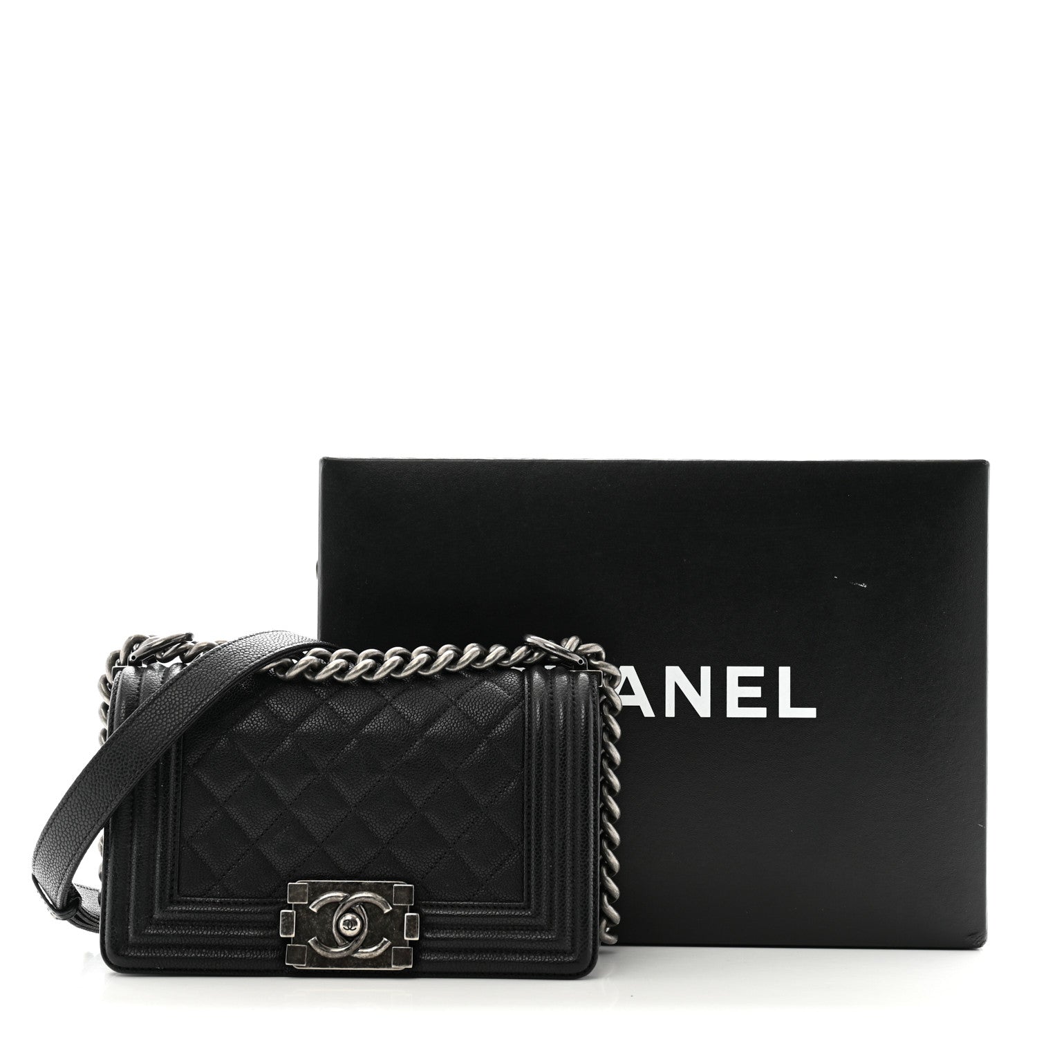 Chanel Caviar Quilted Small Boy Flap Black 13 of 13