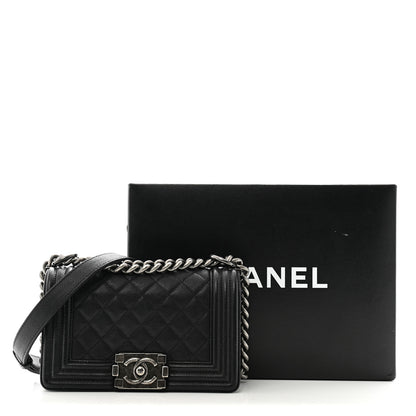 Chanel Caviar Quilted Small Boy Flap Black 13 of 13