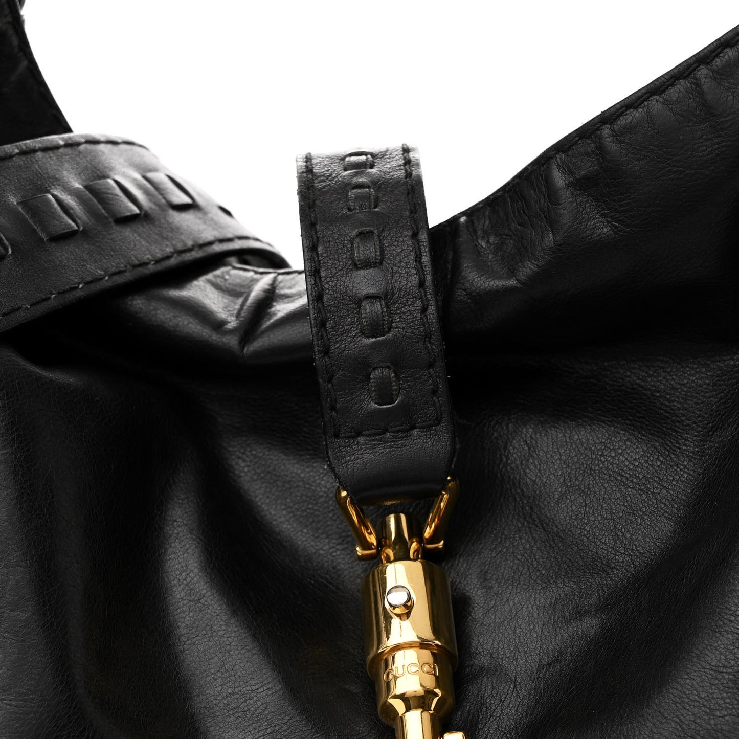 Calfskin Large New Jackie Hobo Black