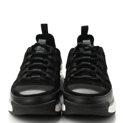 Chanel Fabric Calfskin Suede CC Sneakers 41 Black 2 of 9