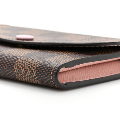 Louis Vuitton Damier Ebene Rosalie Coin Purse Rose Ballerine 8 of 10