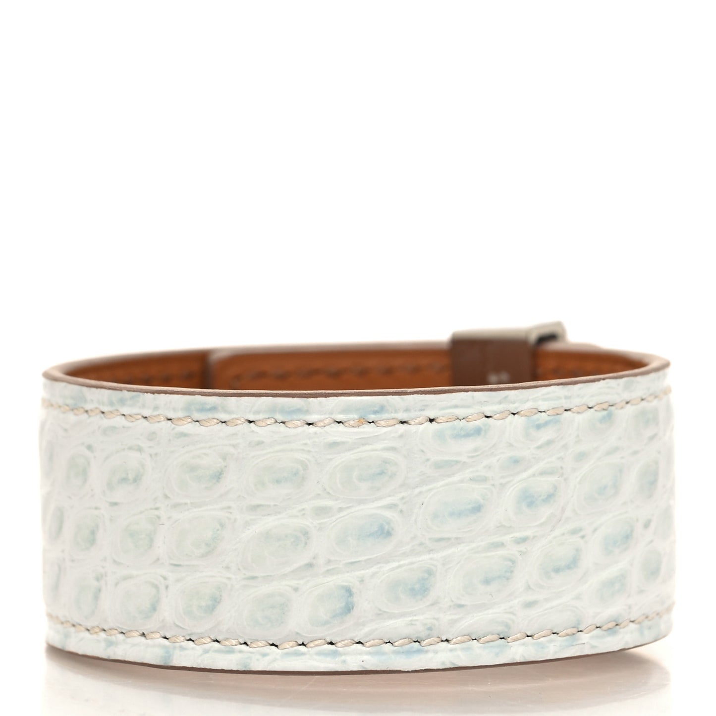 Matte Alligator Collier de Chien CDC 24 Bracelet T2 Bleu Brume