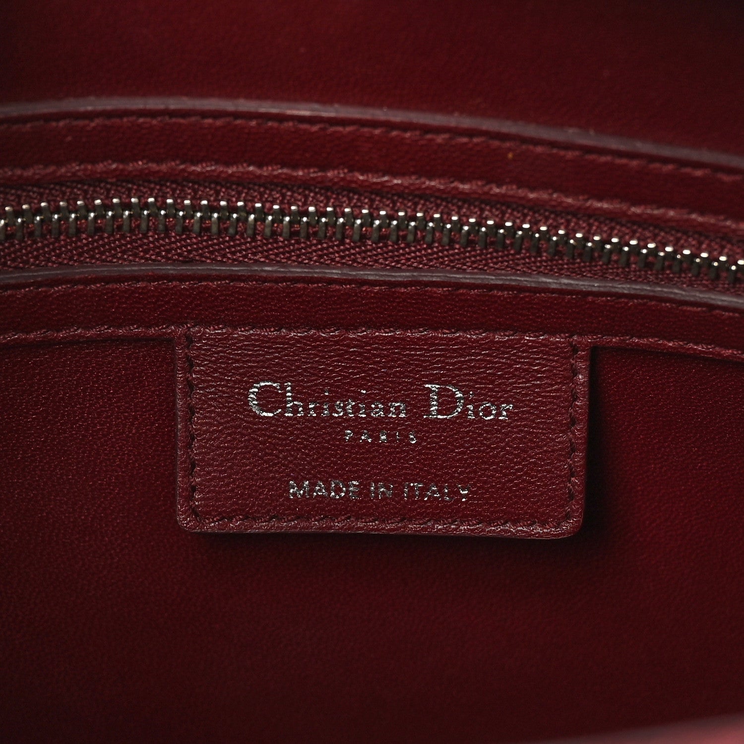 Christian Dior Lambskin Woven Tweed Large Lady Dior Red Multicolor 6 of 12