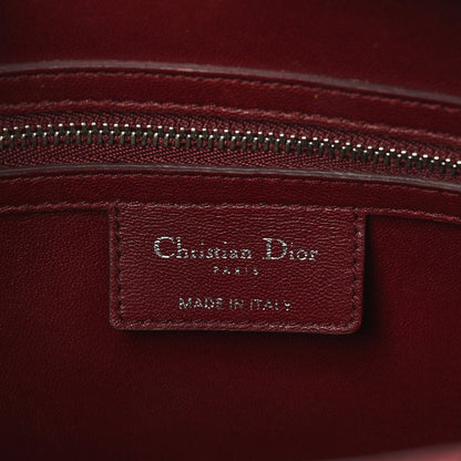 Christian Dior Lambskin Woven Tweed Large Lady Dior Red Multicolor 6 of 12