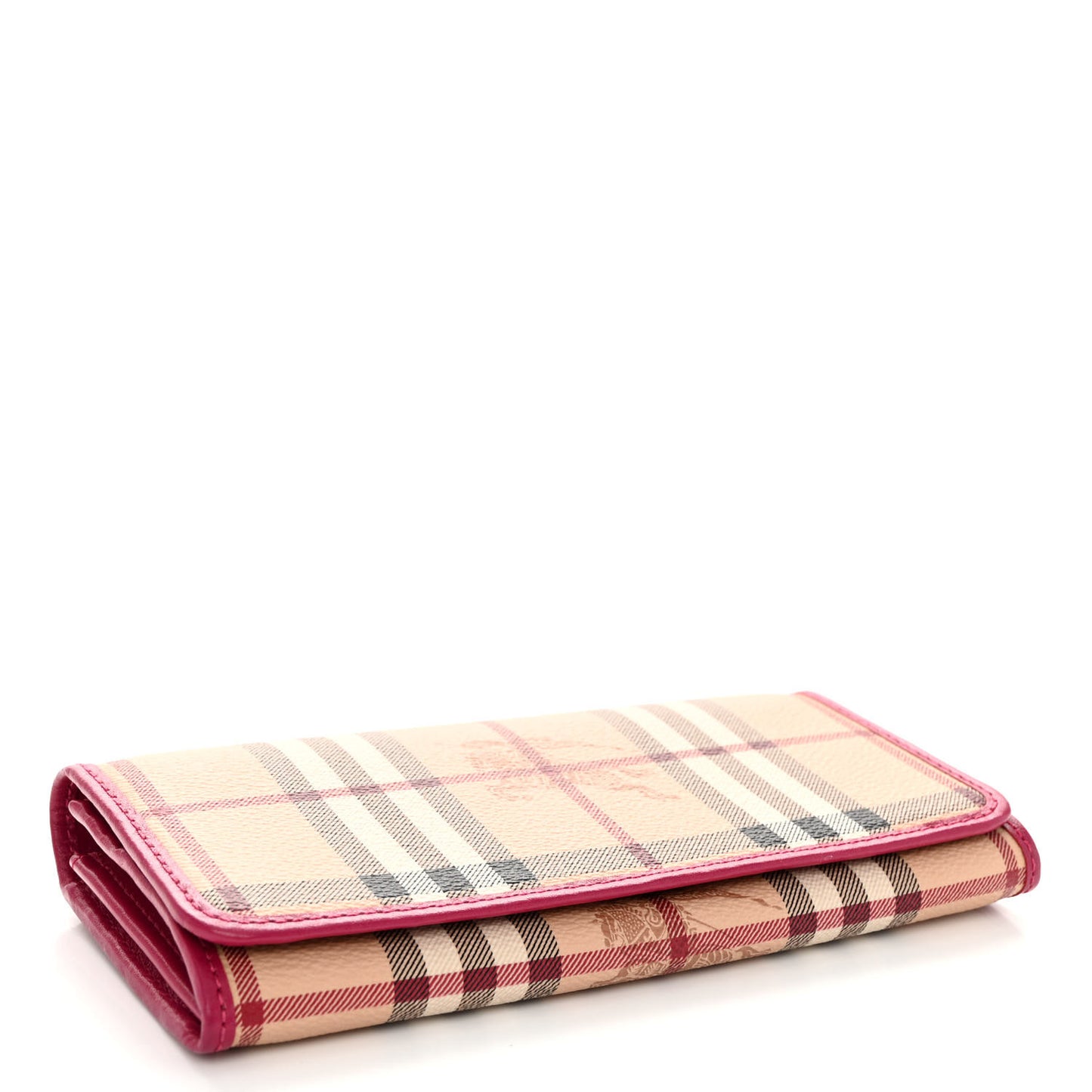 Haymarket Check Continental Wallet Bright Rhubarb Pink