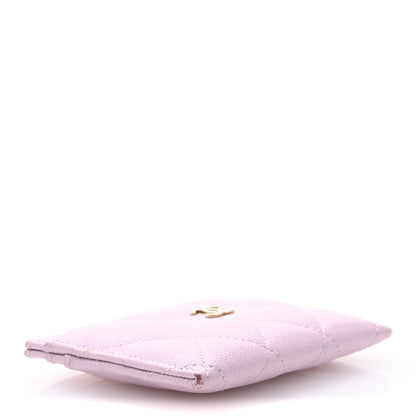 Chanel Caviar Quilted Card Holder Light Purple 4 of 14