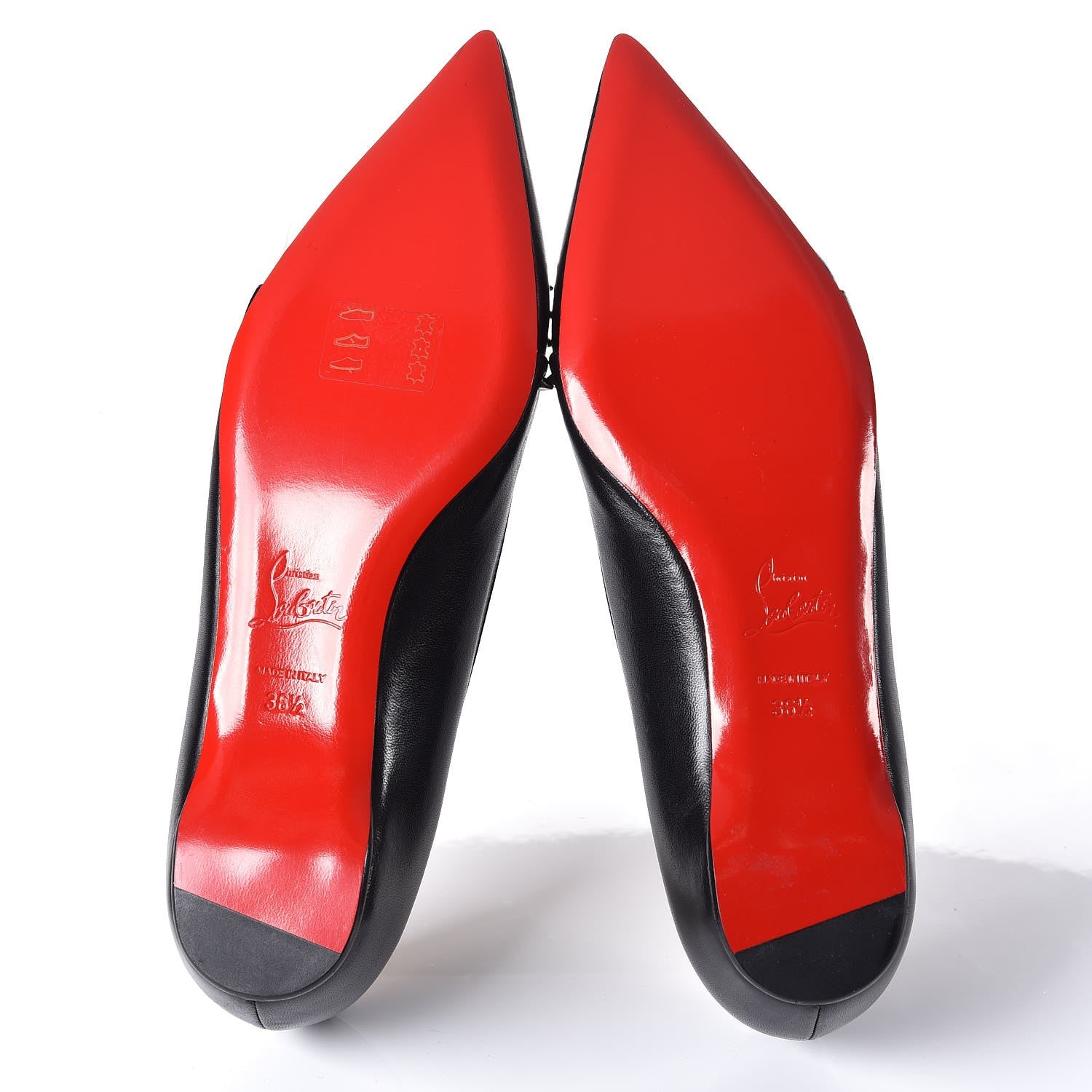 Christian Louboutin Shiny Nappa Catch Mex Flats 36.5 Black 5 of 12