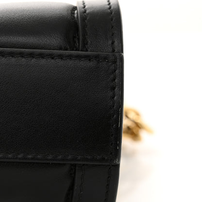 Gucci Calfskin GG Matelasse Small Slim Chain Shoulder Bag Black Natural 11 of 11