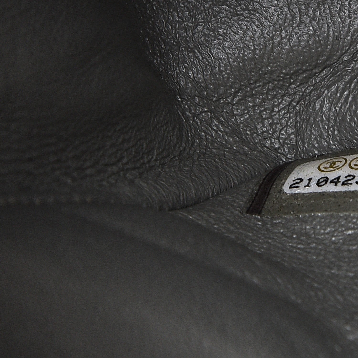 Chanel Lambskin Chevron Quilted Jumbo Double Flap Grey 7 of 7