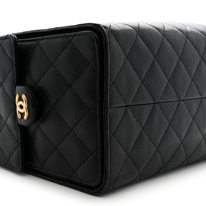 Chanel Caviar Quilted Medium Chanel 25 Handbag Black 10 of 12
