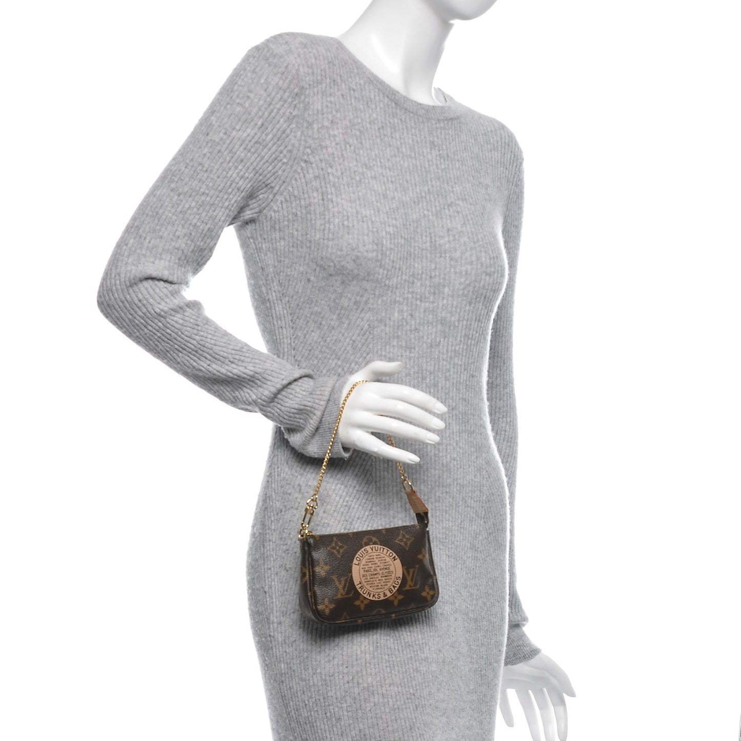 Monogram Complice Trunks and Bags Mini Pochette Accessories Beige