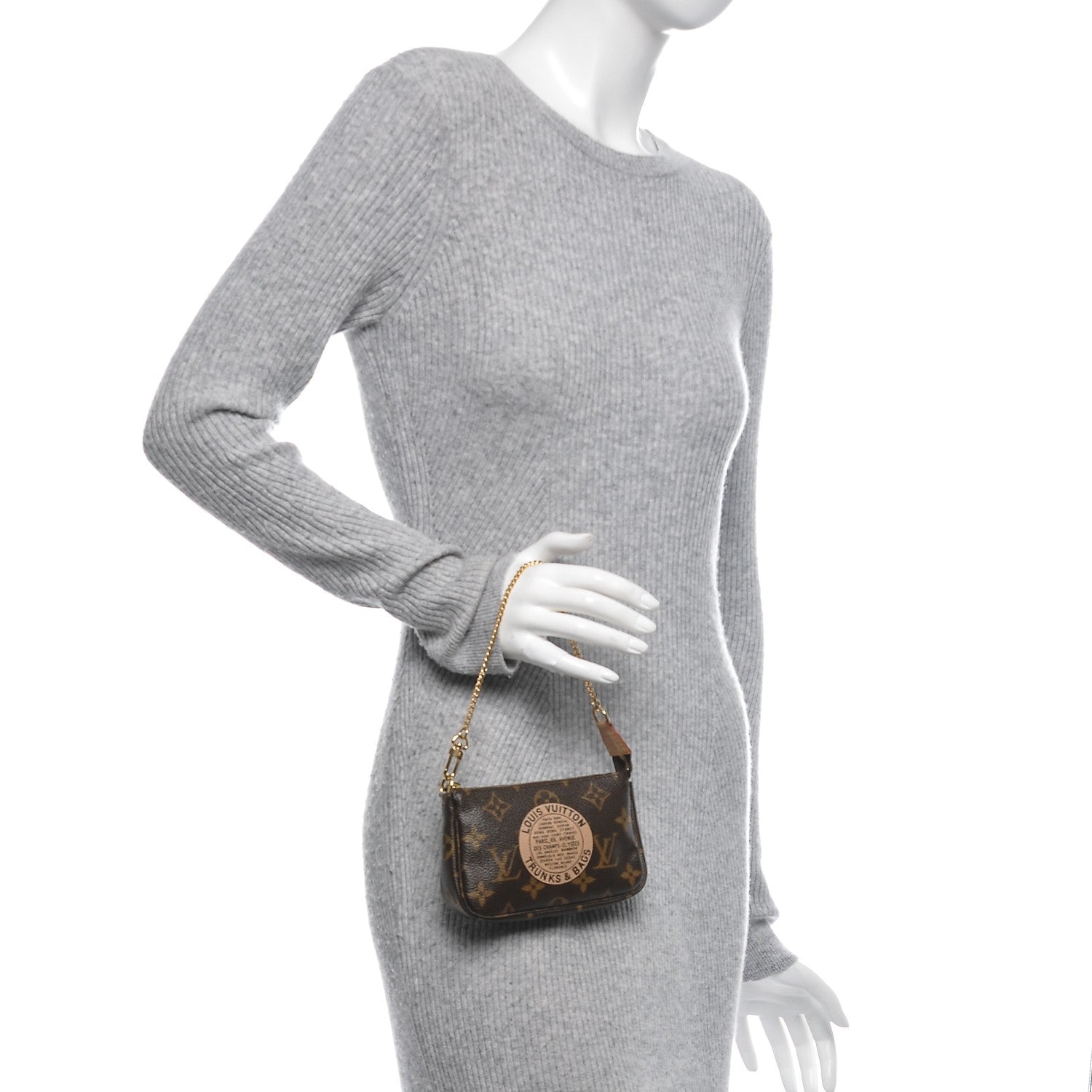 Louis Vuitton Monogram Complice Trunks and Bags Mini Pochette Accessories Beige 2 of 5