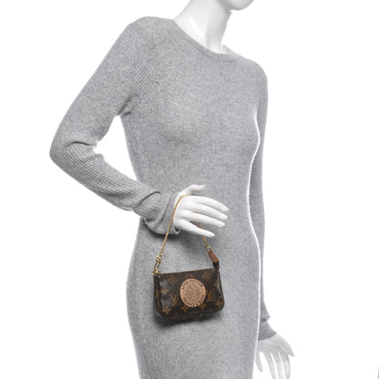 Louis Vuitton Monogram Complice Trunks and Bags Mini Pochette Accessories Beige 2 of 5