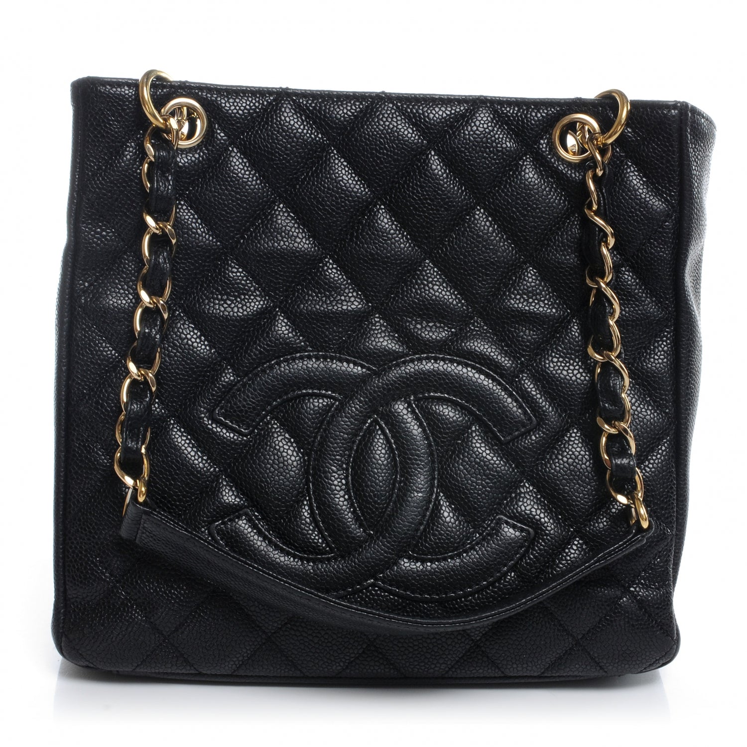 Chanel Caviar Petit Shopping Tote PST Black 1 of 7