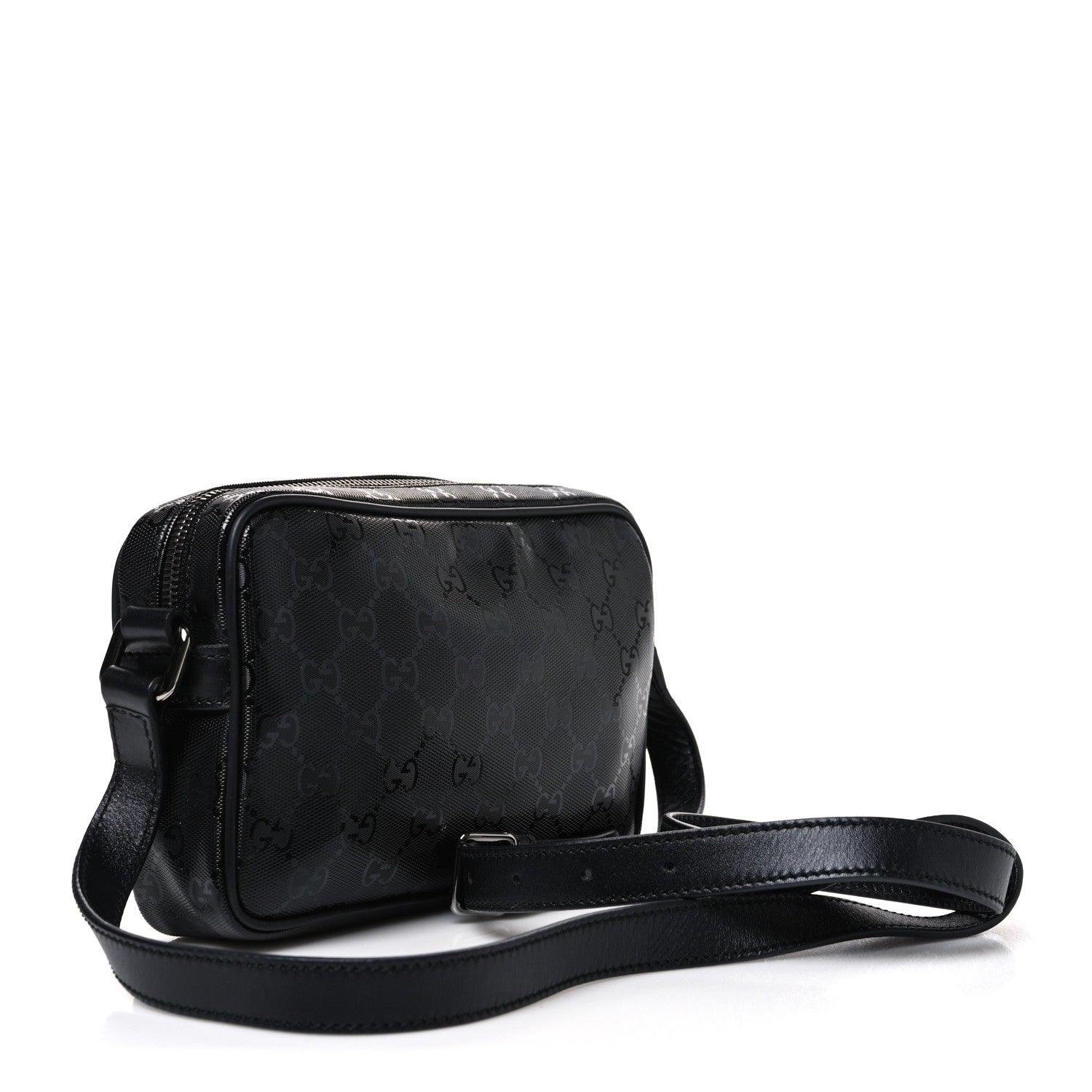 Gucci Imprime Monogram Small Shoulder Bag Black 2 of 9
