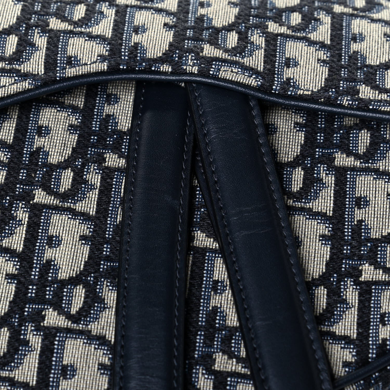 Christian Dior Oblique Saddle Bag Blue 6 of 6