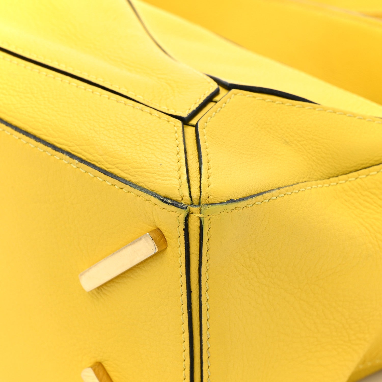 Loewe Calfskin Small Puzzle Bag Yellow 11 of 14
