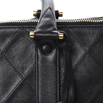 Chanel Calfskin Stitched CC Boston Black 20 of 21