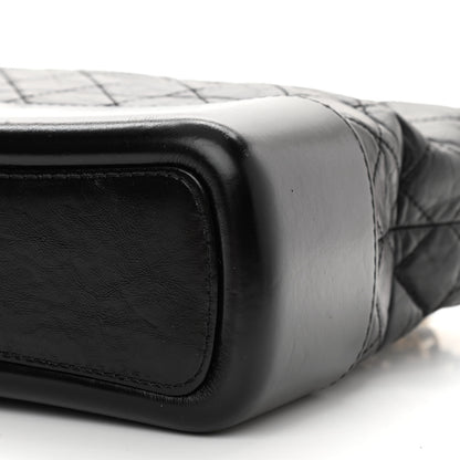 Chanel Aged Calfskin Quilted Medium Gabrielle Hobo Black 10 of 13