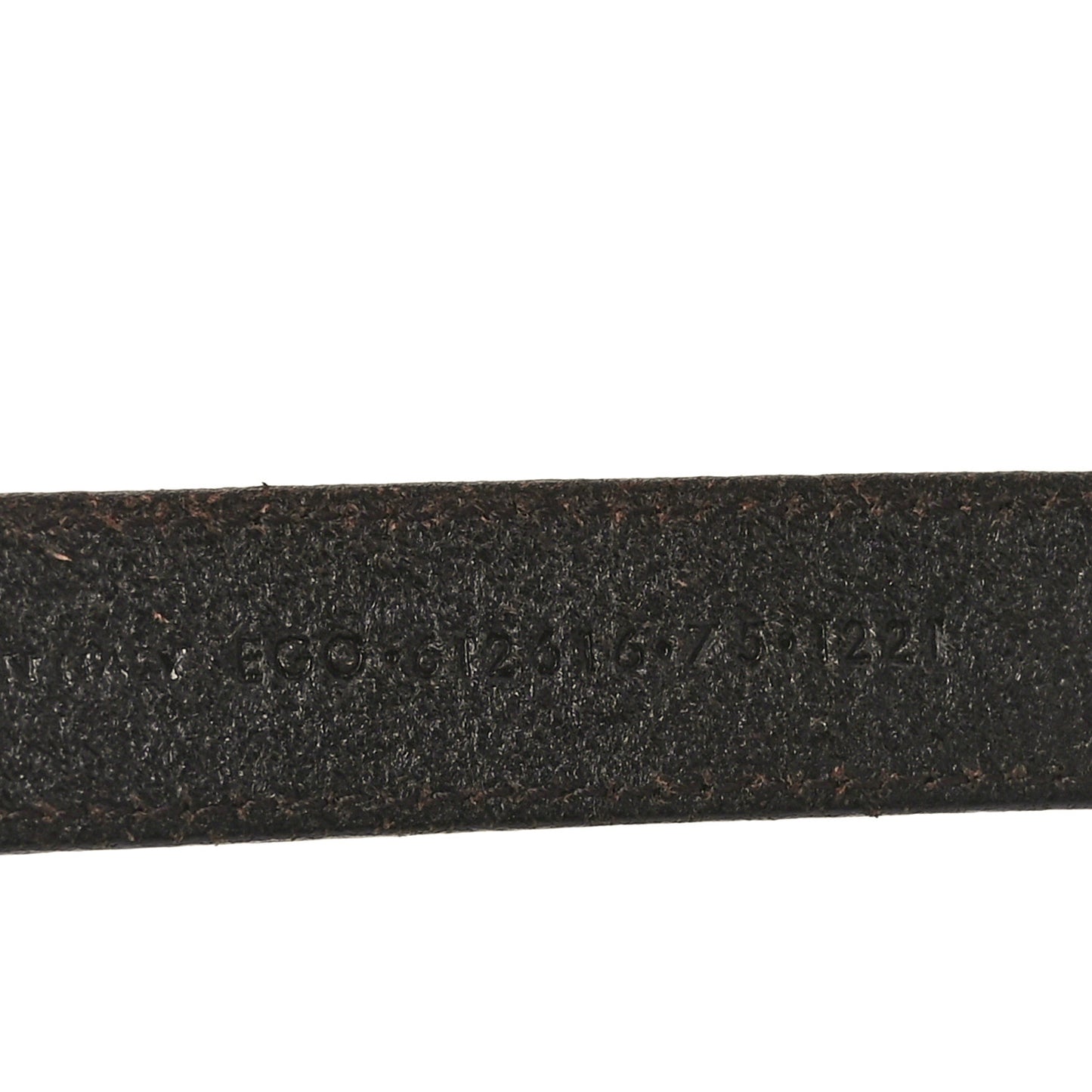 Calfskin Monogram Narrow Square Buckle Belt 75 30 Brown