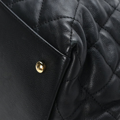 Chanel Calfskin Quilted Small Chain Me Tote Black 10 of 12