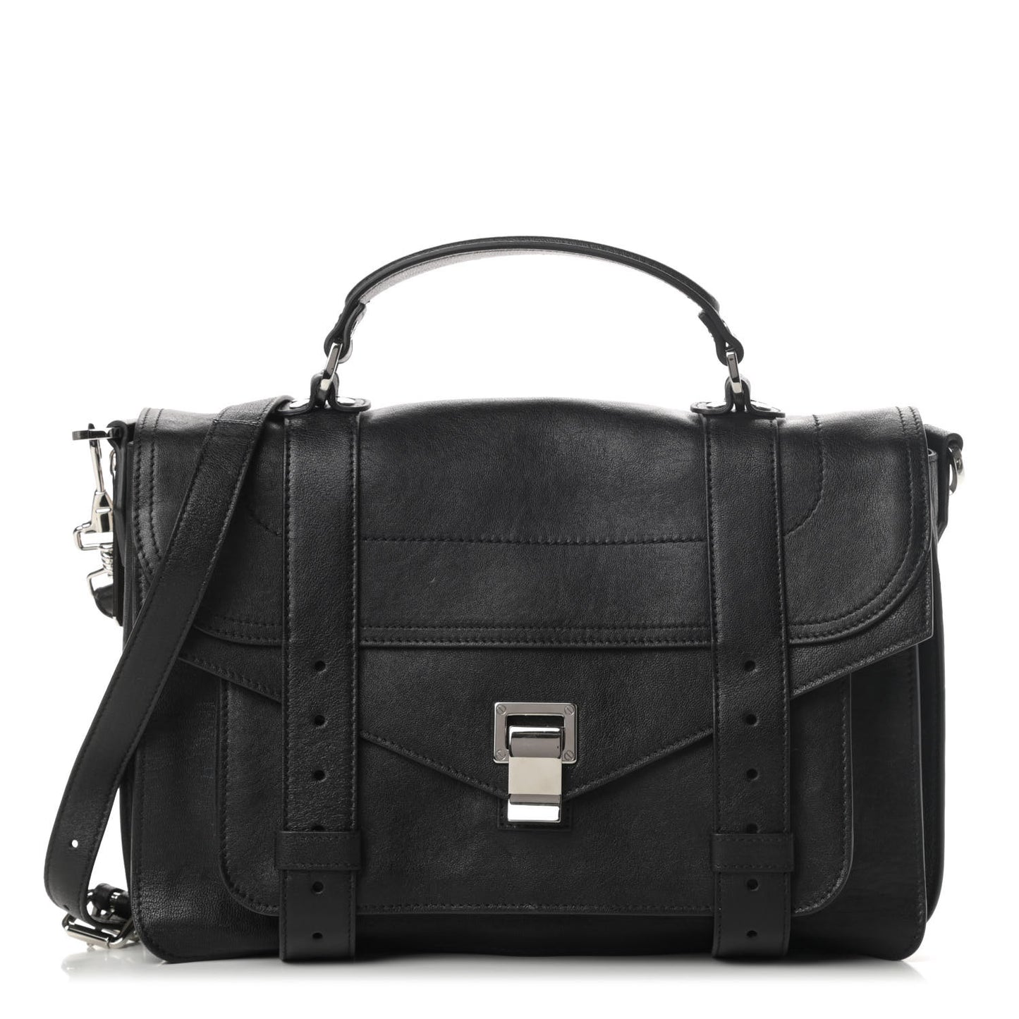 Lambskin PS1 Medium Satchel Black