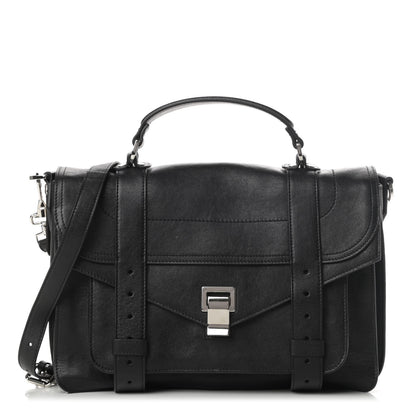 Proenza Schouler Lambskin PS1 Medium Satchel Black 1 of 9
