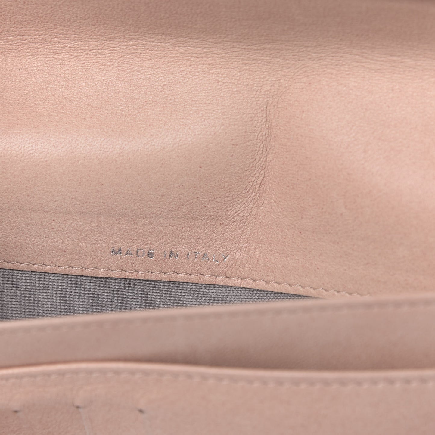 Lambskin Camellia Embossed Zip Around Organizer Wallet Pink